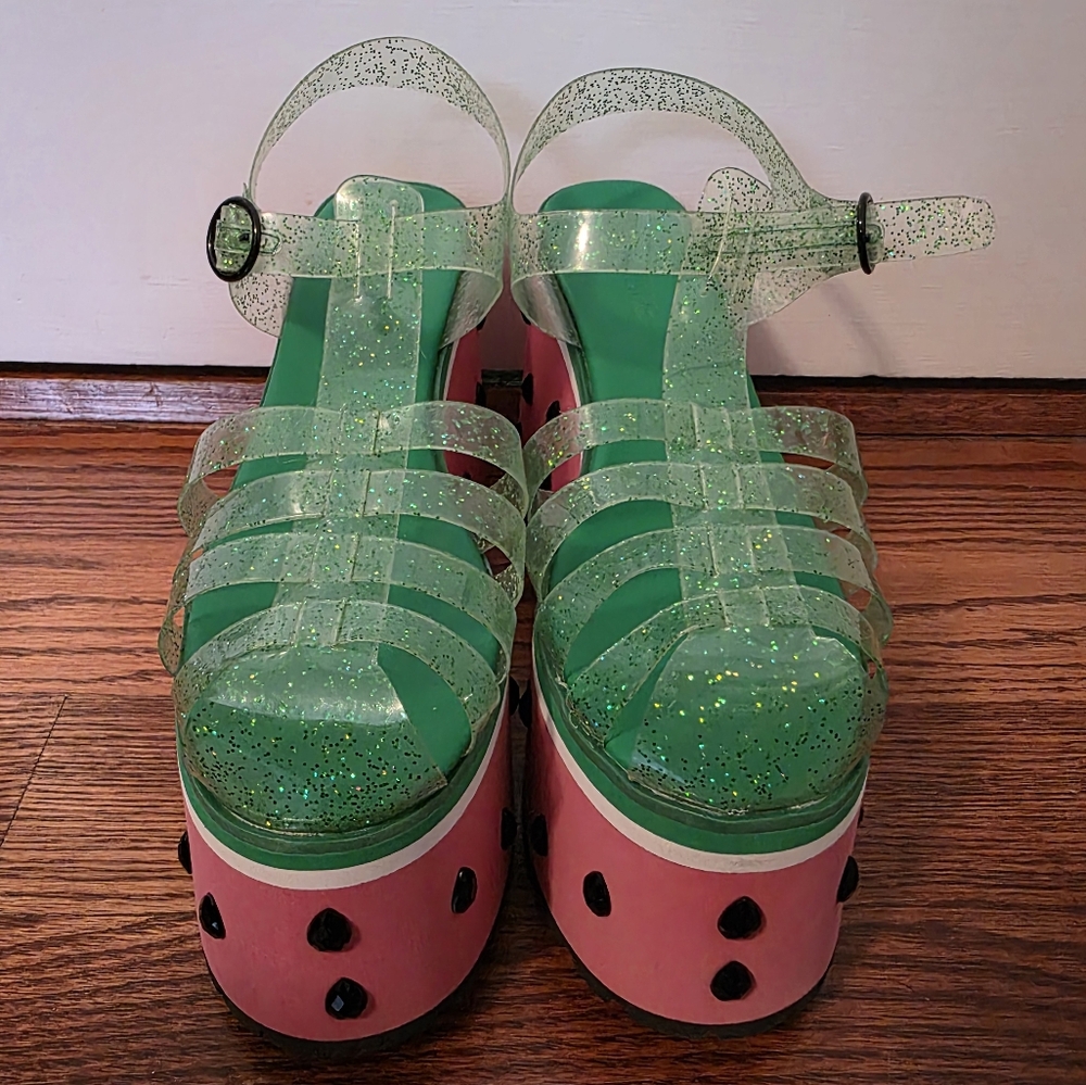 Sugar Thrillz Watermelon Platform Sandals